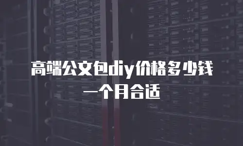 高端公文包diy价格多少钱一个月合适