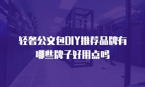 轻奢公文包DIY推荐品牌有哪些牌子好用点吗
