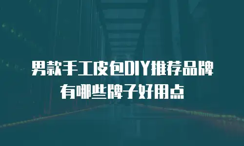 男款手工皮包DIY推荐品牌有哪些牌子好用点