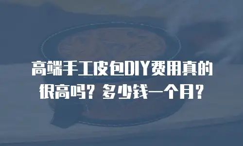 高端手工皮包DIY费用真的很高吗？多少钱一个月？
