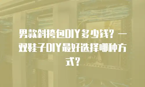 男款斜挎包DIY多少钱？一双鞋子DIY最好选择哪种方式？