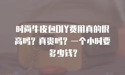 时尚牛皮包DIY费用真的很高吗？真贵吗？一个小时要多少钱？