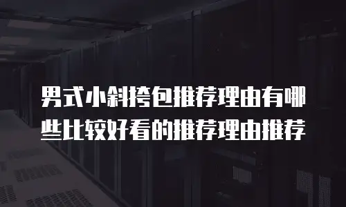男式小斜挎包推荐理由有哪些比较好看的推荐理由推荐