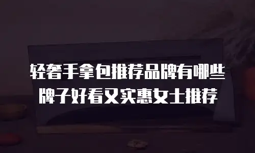 轻奢手拿包推荐品牌有哪些牌子好看又实惠女士推荐