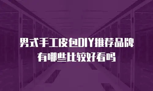 男式手工皮包DIY推荐品牌有哪些比较好看吗