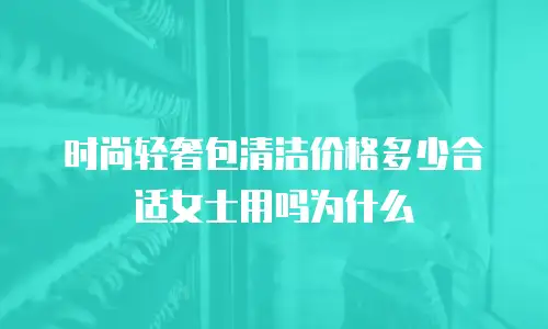 时尚轻奢包清洁价格多少合适女士用吗为什么