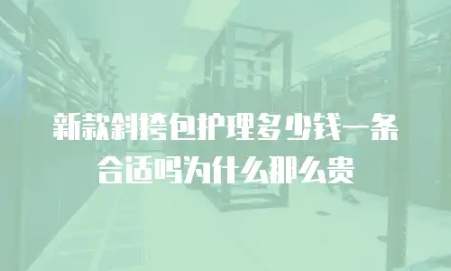 新款斜挎包护理多少钱一条合适吗为什么那么贵