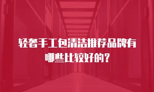 轻奢手工包清洁推荐品牌有哪些比较好的？