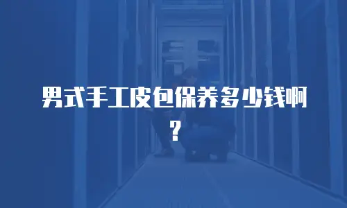 男式手工皮包保养多少钱啊？