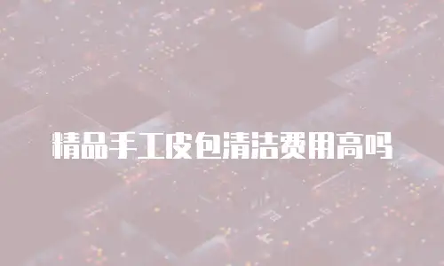 精品手工皮包清洁费用高吗