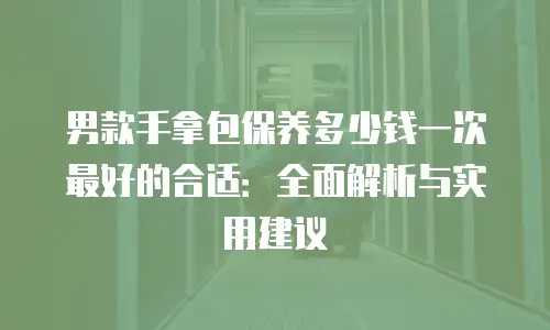 男款手拿包保养多少钱一次最好的合适：全面解析与实用建议