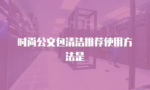时尚公文包清洁推荐使用方法是