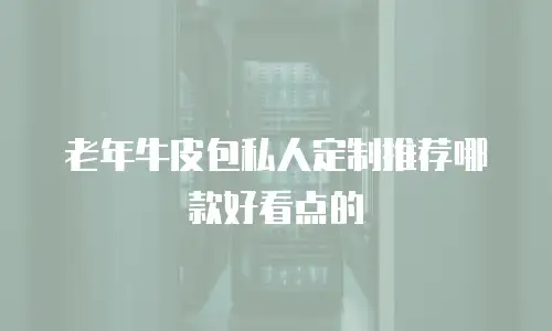 老年牛皮包私人定制推荐哪款好看点的