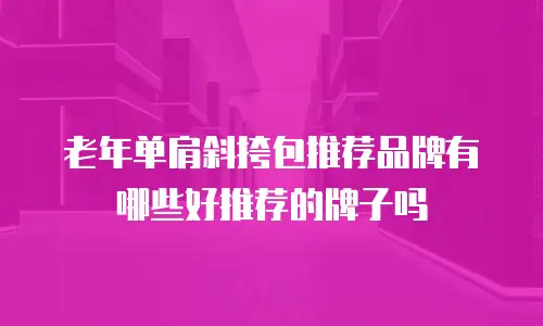 老年单肩斜挎包推荐品牌有哪些好推荐的牌子吗