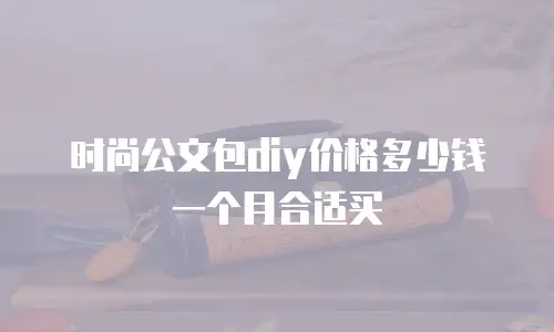 时尚公文包diy价格多少钱一个月合适买