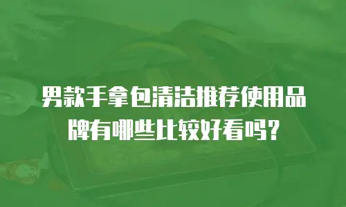 男款手拿包清洁推荐使用品牌有哪些比较好看吗？