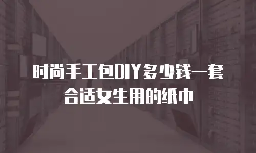 时尚手工包DIY多少钱一套合适女生用的纸巾