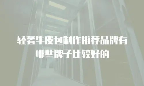 轻奢牛皮包制作推荐品牌有哪些牌子比较好的