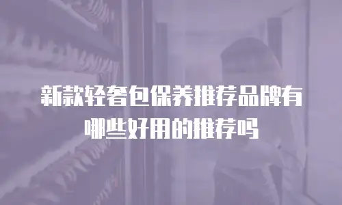 新款轻奢包保养推荐品牌有哪些好用的推荐吗