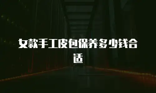 女款手工皮包保养多少钱合适