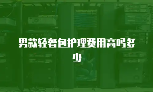 男款轻奢包护理费用高吗多少