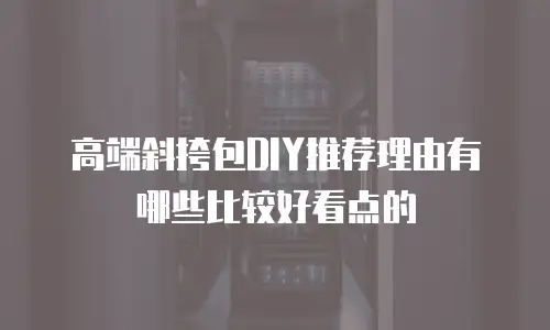 高端斜挎包DIY推荐理由有哪些比较好看点的