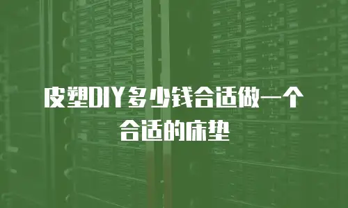 皮塑DIY多少钱合适做一个合适的床垫