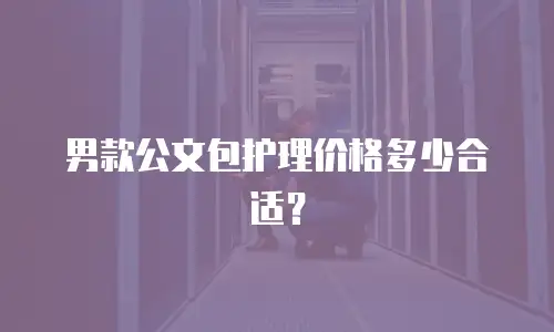 男款公文包护理价格多少合适？
