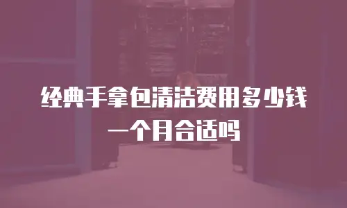 经典手拿包清洁费用多少钱一个月合适吗