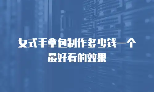 女式手拿包制作多少钱一个最好看的效果
