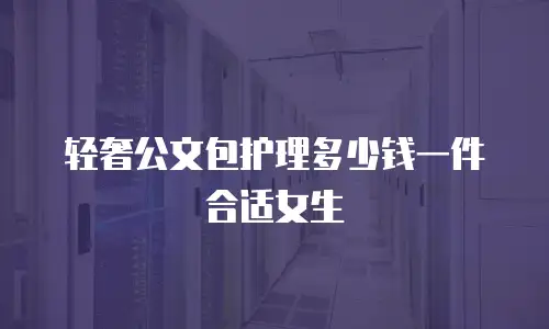 轻奢公文包护理多少钱一件合适女生