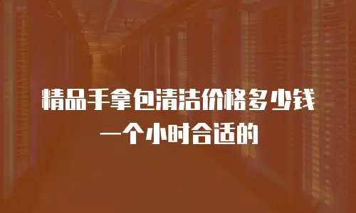 精品手拿包清洁价格多少钱一个小时合适的