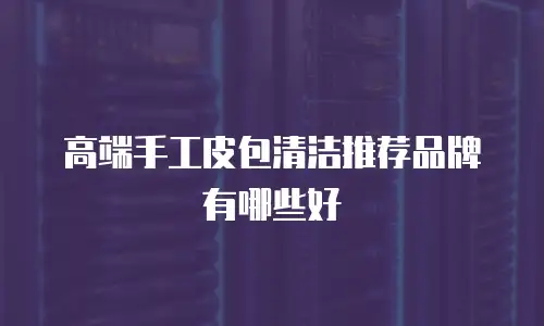 高端手工皮包清洁推荐品牌有哪些好