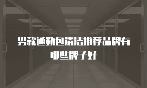 男款通勤包清洁推荐品牌有哪些牌子好