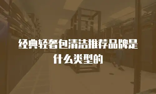 经典轻奢包清洁推荐品牌是什么类型的