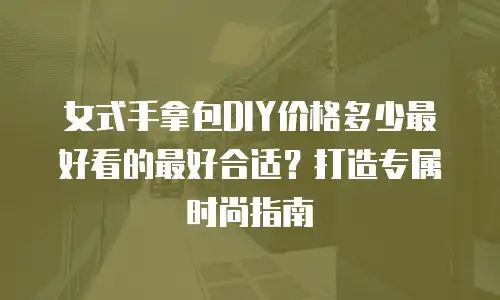 女式手拿包DIY价格多少最好看的最好合适？打造专属时尚指南