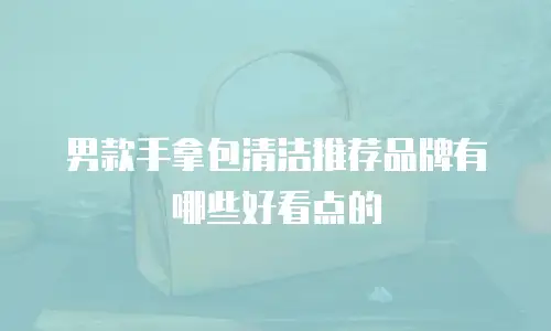 男款手拿包清洁推荐品牌有哪些好看点的