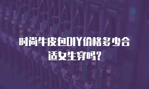 时尚牛皮包DIY价格多少合适女生穿吗？