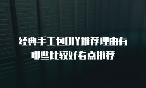 经典手工包DIY推荐理由有哪些比较好看点推荐