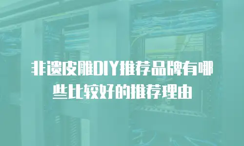 非遗皮雕DIY推荐品牌有哪些比较好的推荐理由