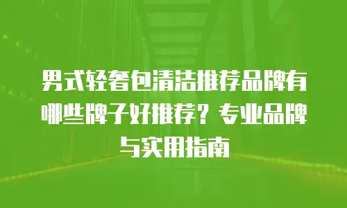 男式轻奢包清洁推荐品牌有哪些牌子好推荐？专业品牌与实用指南