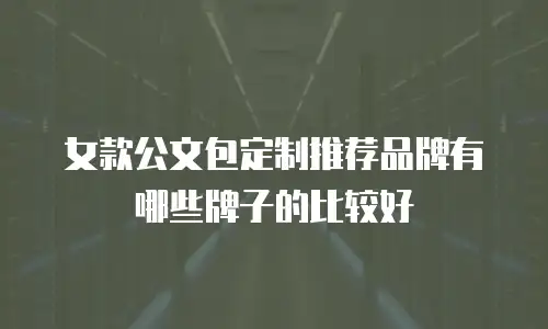 女款公文包定制推荐品牌有哪些牌子的比较好