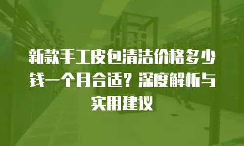 新款手工皮包清洁价格多少钱一个月合适？深度解析与实用建议