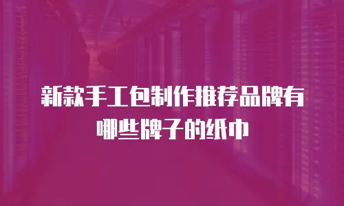 新款手工包制作推荐品牌有哪些牌子的纸巾