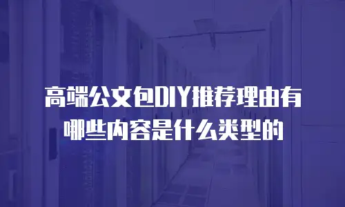 高端公文包DIY推荐理由有哪些内容是什么类型的