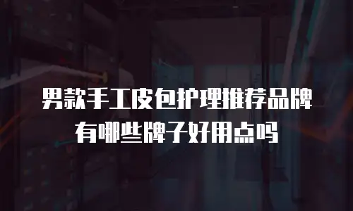 男款手工皮包护理推荐品牌有哪些牌子好用点吗