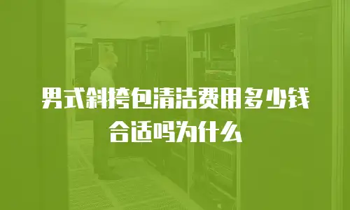 男式斜挎包清洁费用多少钱合适吗为什么