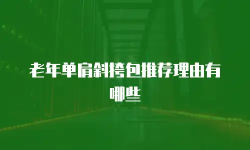 老年单肩斜挎包推荐理由有哪些