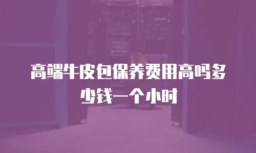 高端牛皮包保养费用高吗多少钱一个小时
