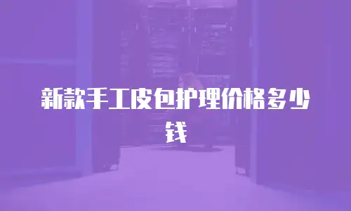 新款手工皮包护理价格多少钱